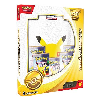 Box Pokémon Coleção Com Fichário Celebraçao 30 Anos Copag