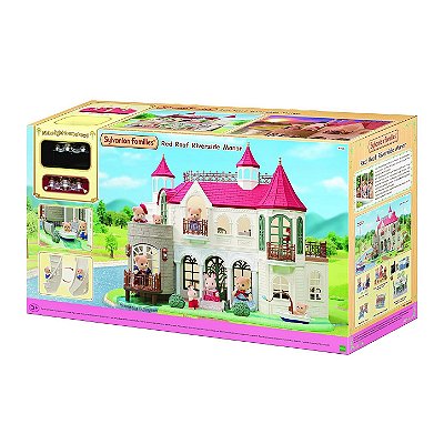 Casa de Campo à Beira Rio do Telhado Vermelho Sylvanian Families