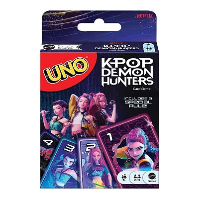 Jogo de Cartas Uno KPop Demon Hunters Netflix Mattel