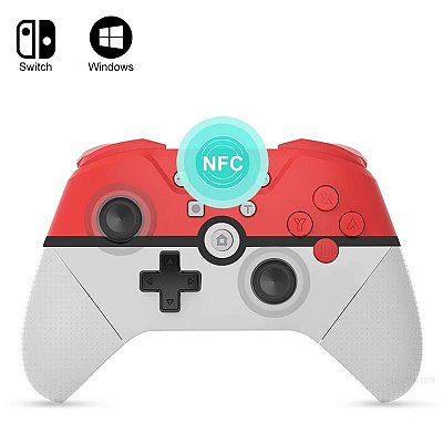 Controle Pokébola Bluetooth Sem Fio NFC Para NIntendo Switch PC