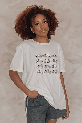 Camiseta T-Shirt em Malha PET Reciclada - Bikes