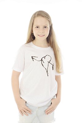 Camiseta Kids em Malha PET Reciclada - Coração