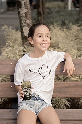 Camiseta Kids em Malha PET Reciclada - Coração