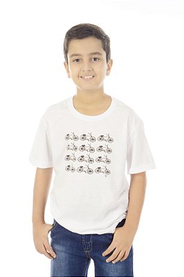 Camiseta Kids em Malha PET Reciclada - Bikes