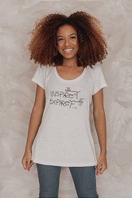 Camiseta Baby Look em Malha PET Reciclada - Inspire