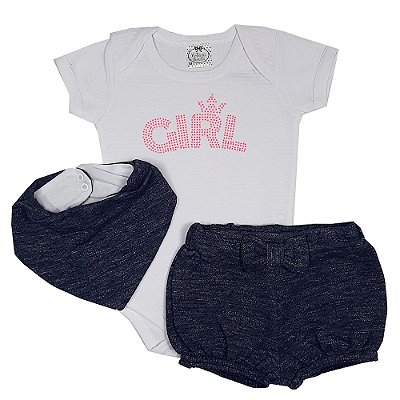 Conjunto Bebê Girl Jeans