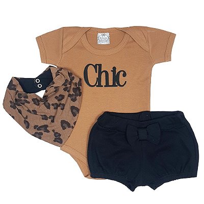 Conjunto Bebê Onça Chic