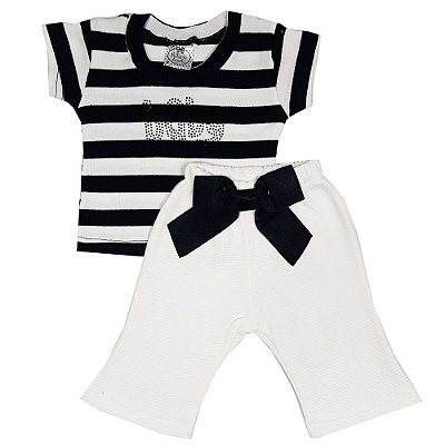 Conjunto Bebê Baby Listrado