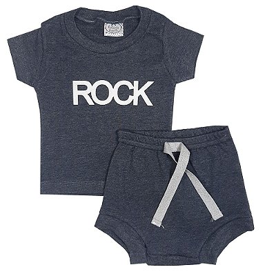 Conjunto Bebê Rock Chumbo