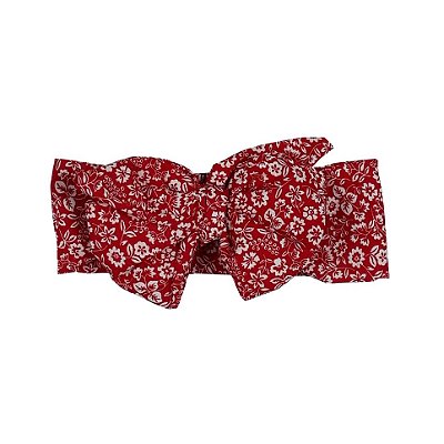 Turbante Flores Vermelho