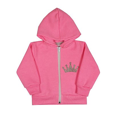 Jaqueta Bebê Princesa Rosa