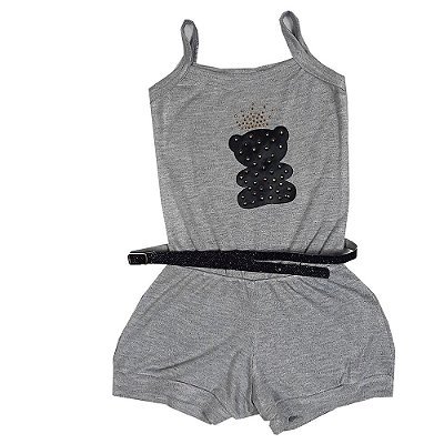 Macaquinho Infantil Urso Preto