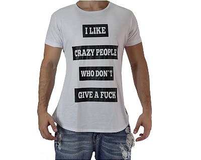 Camiseta Casual - I Like - Branca