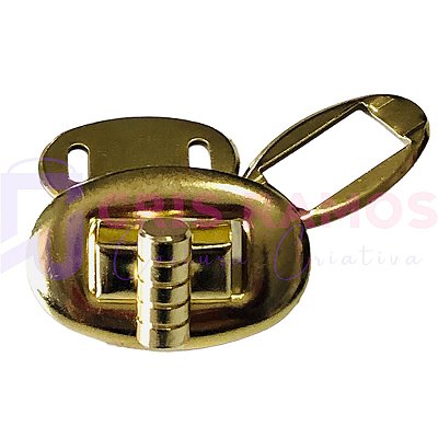 Fecho de Metal Oval Dourado