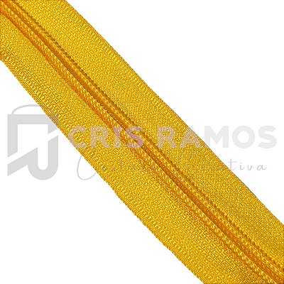 Zíper 5mm Amarelo Ouro (5 metros)