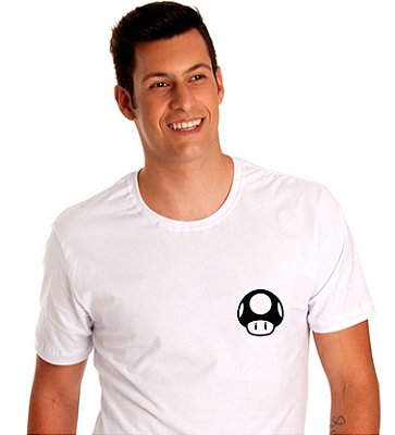 Camiseta Cogumelo Mario Bros