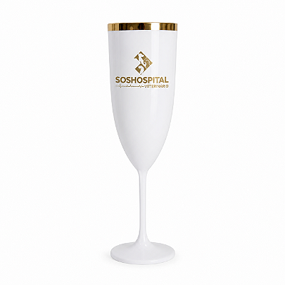 Taça de Champanhe com Borda
