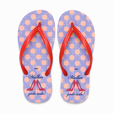 Chinelo Personalizado - Dia da Mulher