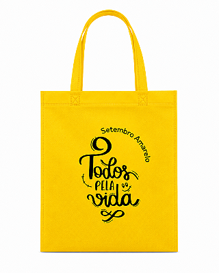 Sacola TNT Personalizada - Setembro Amarelo