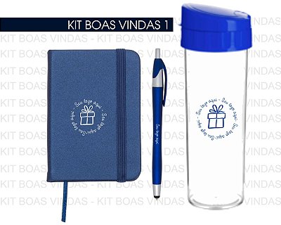 Kit 1 - Moleskine + Caneta Touch + Garrafa Acqua