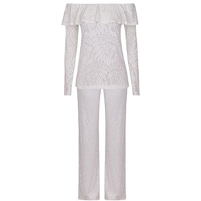 Conjunto Pijama Aimê Branco