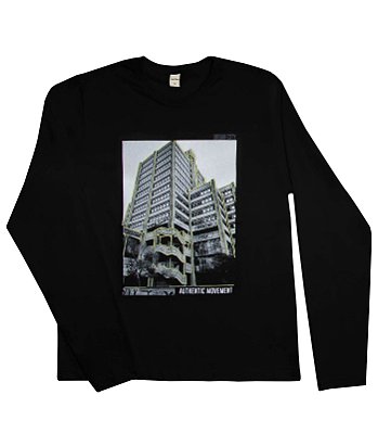 Camiseta Manga Longa Juvenil Preta Urban City Rovitex Teen