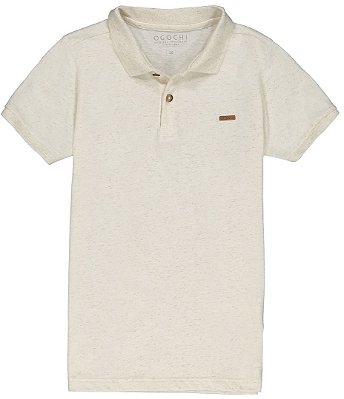 Polo Infanto juvenil Offwhite Linho Ogochi