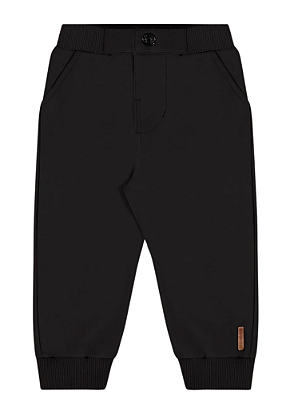 Calça Infantil Masculina em Molecotton Preta Up Baby