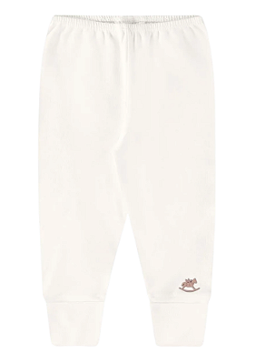 Calça em Suedine para Bebê Offwhite Up Baby