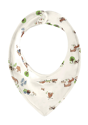 Babador Bandana para Bebê Menino Estampa Fazendinha Up Baby