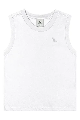 Regata Branca Masculina em Meia Malha Quimby