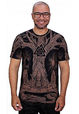 Camiseta Indiana Masculina Wicca Preta