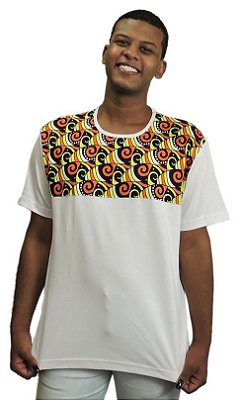 Camiseta Masculina Algodão África Samakaka