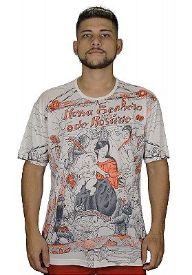 Camiseta Indiana Unissex Nossa Senhora do Rosário