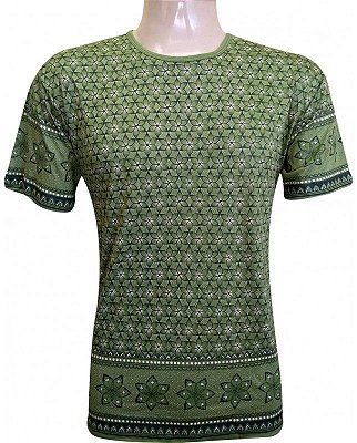 Camiseta Indiana Unissex Violeta Verde