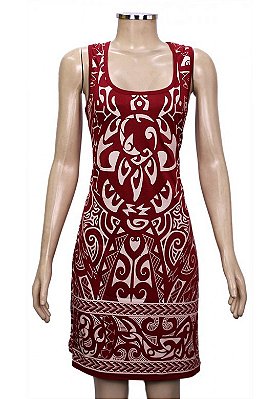 Vestido Indiano Regata Maori Sangria