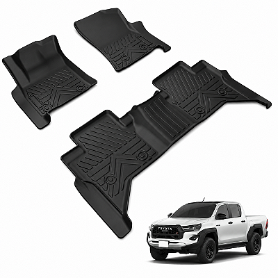 Tapete Bandeja 3d Borda Alta Toyota Hilux 2016 em Diante