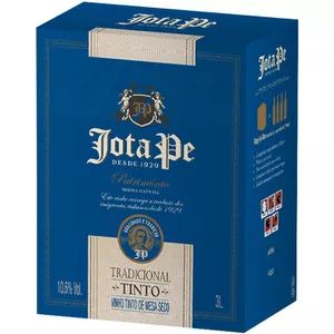 Vinho Jota Pe Tinto Tradicional Tinto Seco Bag in Box 3 Litros