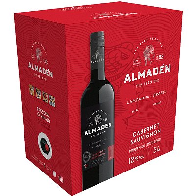 Vinho Almadén Cabernet Sauvignon Bib 3 litros