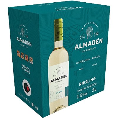 Vinho Almadén Riesling Bib 3 Litros