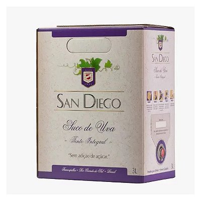 Suco de Uva San Diego Bag in Box 3 Litros