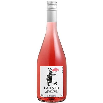 Vinho Fausto Pizzato Merlot Rosé 750ml