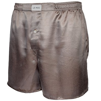 Cueca Samba Canção SEDA marrom TANGER  100% seda pura
