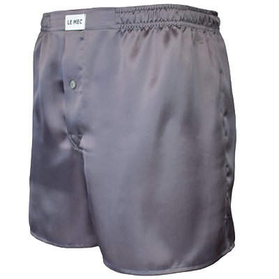 Cueca Samba Canção SEDA grafite TENERIFE 100% seda pura