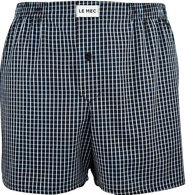 Cueca Samba Canção  Xadrez Preto e Cinza -  TOKYO  - 100% algodão