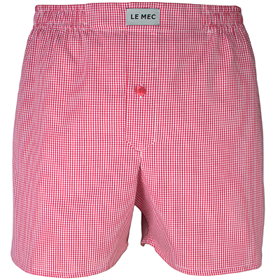 Cueca samba canção Vichy Vermelho ALGARVE - 100% algodão