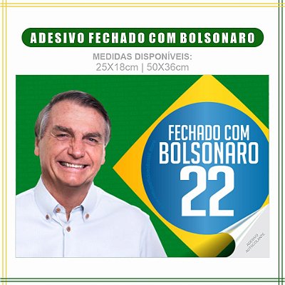 ADESIVO - FECHADO COM BOLSONARO
