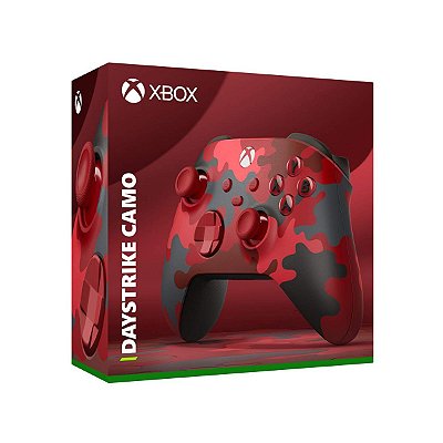 Controle Xbox Daystrike Red Camo - Xbox Series X/S, One e PC