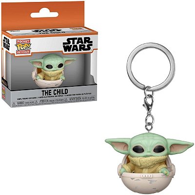 Chaveiro Funko Pocket Star Wars Baby Yoda Child Hover Pram