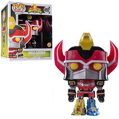 Funko Pop Power Rangers 497 Megazord Exclusive Glows in the Dark